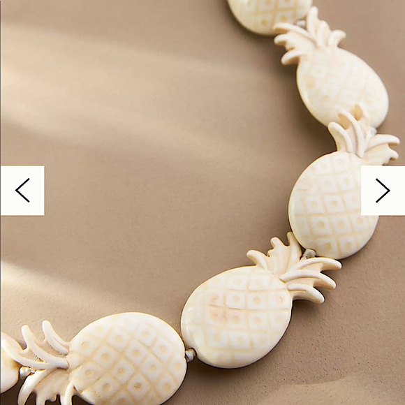 Anthropologie Pineapple Charm Necklace - Picture 3 of 9
